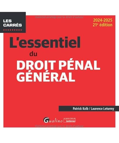 L'essentiel du droit pénal général (2024-2025)