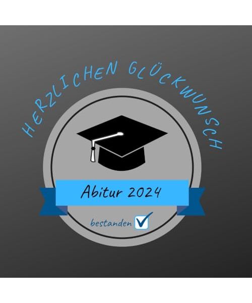 Herzlichen Glückwunsch zum Abitur: Gästebuch - Erinnerungsbuch zum Eintragen von Glückwünschen an den Abiturient / Abiturientin | Geschenkbücher zum bestandenen Abi | Edition: blau