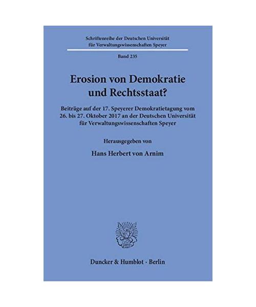 Erosion von Demokratie und Rechtsstaat?
