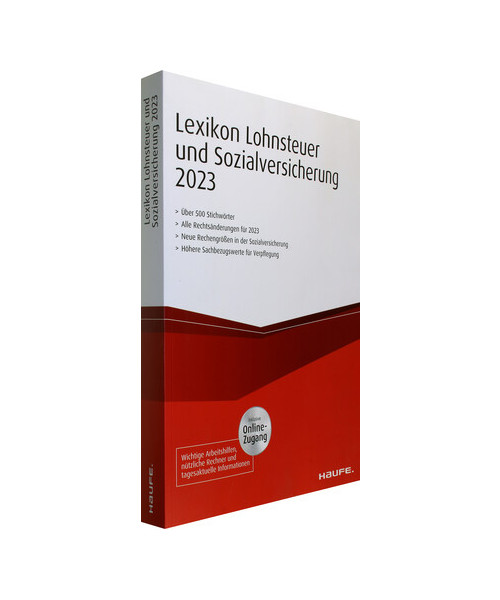 Lexikon Lohnsteuer und Sozialversicherung 2023 plus Onlinezugang