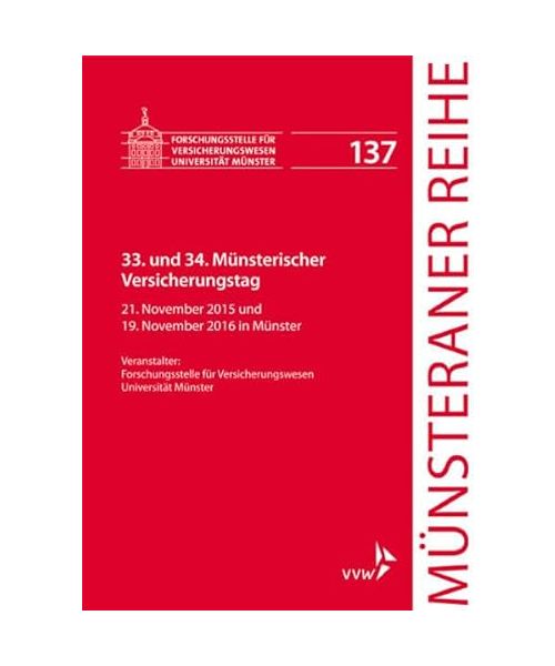33. und 34. Münsterischer Versicherungstag