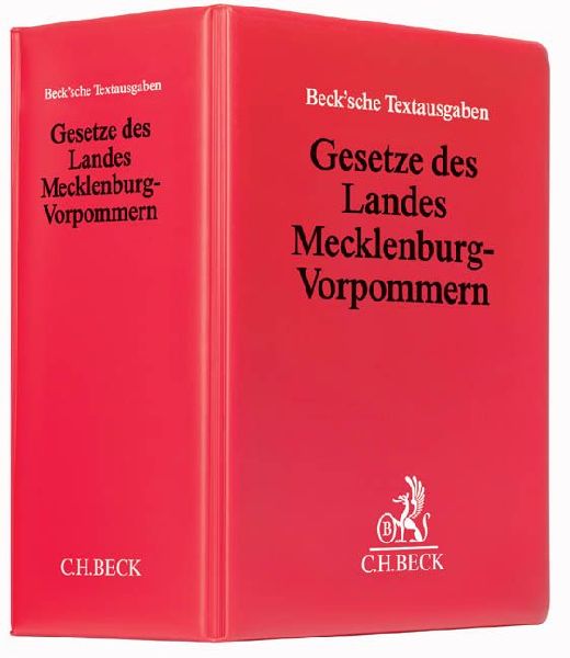 Gesetze des Landes Mecklenburg-Vorpommern (mit Fortsetzungsnotierung). Inkl. 79. Ergänzungslieferung