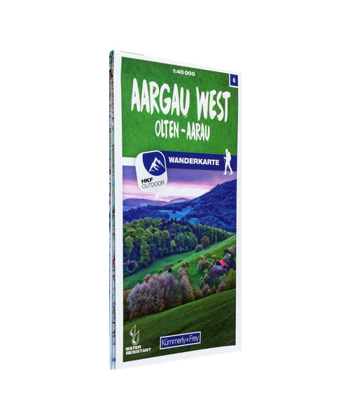 Aargau West 06 Wanderkarte 1:40 000 matt laminiert