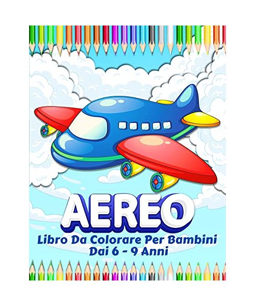 Aeroplani Libro Da Colorare Per I Bambini