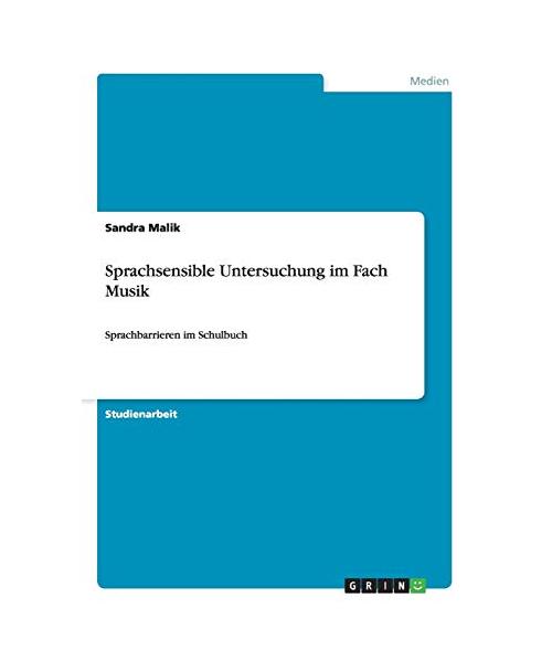 Sprachsensible Untersuchung im Fach Musik