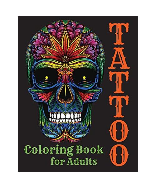 Tattoo Coloring Book for Adults
