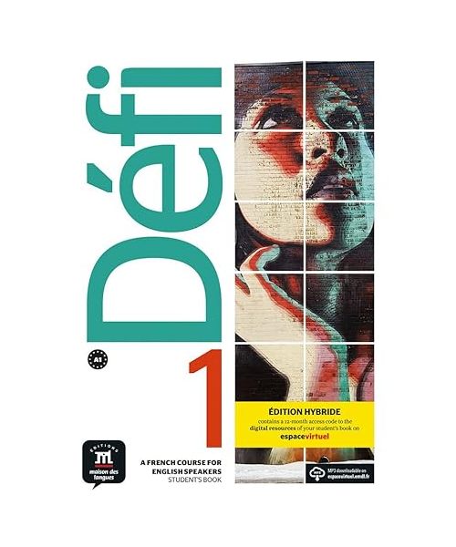 Defi 1 - Edition hybride - Livre de l'eleve Anglophone + audio MP3. A1