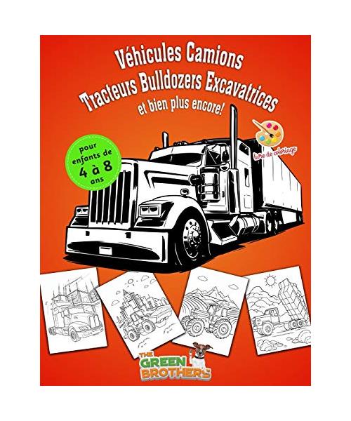 Véhicules livre de coloriage pour enfants