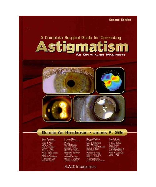 A Complete Surgical Guide for Correcting Astigmatism