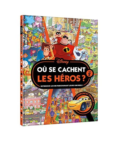 DISNEY - Où se cachent les héros ? Vol. 2 - Cherche et Trouve: Tome 2