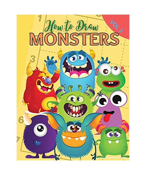 How to Draw Monsters: Beginner Drawing Made Easy - Learn to Draw Activity Book for Kids, Toddlers & Preschoolers Vol 2