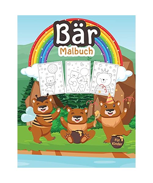 Bär Malbuch für Kinder