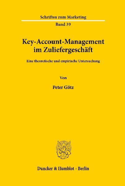 Key-Account-Management im Zuliefergeschäft.