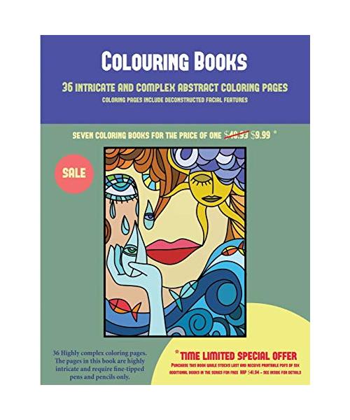Colouring Books (36 Intricate and Complex Abstract Coloring Pages): 36 Intricate and Complex Abstract Coloring Pages: This Book Has 36 Abstract Colori
