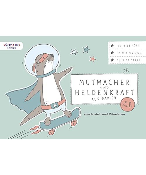 Mutmacher und Heldenkraft aus Papier zum Basteln und Mitnehmen