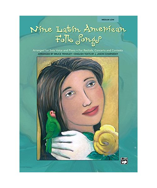 Nine Latin American Folk Songs: Medium Low Voice (Spanish, English Language Edition), Book & CD