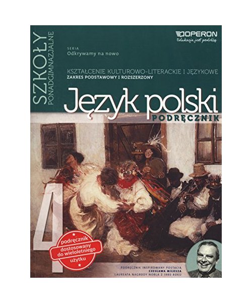 Jezyk polski 4 Podrecznik Zakres podstawowy i rozszerzony