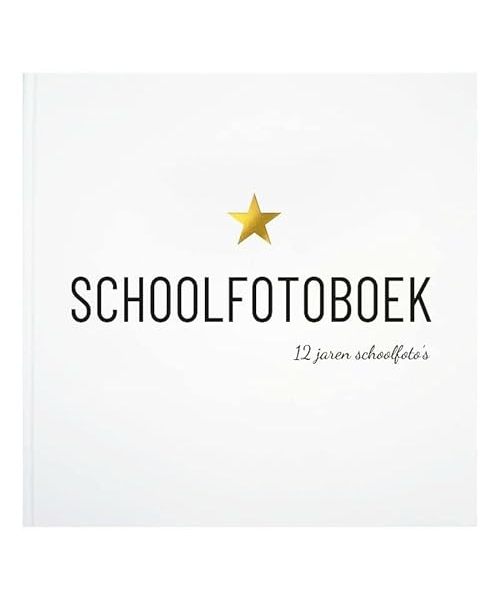 Schoolfotoboek: 12 jaren schoolfoto's - hart
