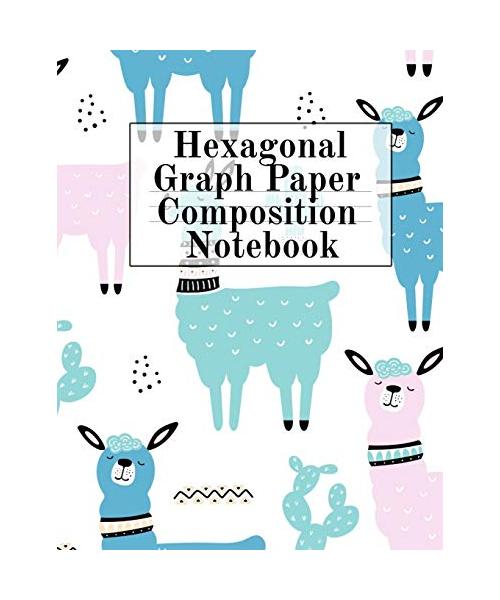 Hexagonal Graph Paper Composition Notebook